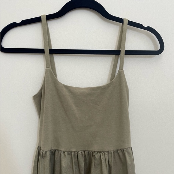 Old Navy Sage Green Cotton Midi Sun Dress - XS - Picture 2 of 5